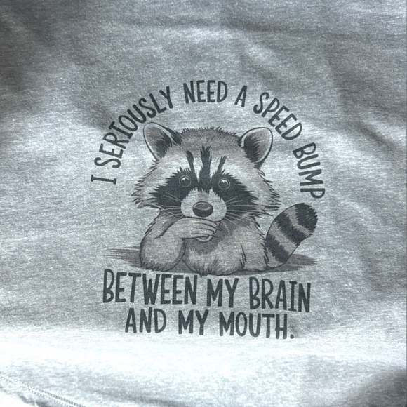 New Custom Raccoon Racerback Tank Top - Picture 2 of 3